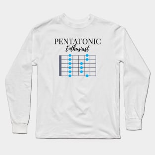 Pentatonic Scale Enthusiast Light Theme Long Sleeve T-Shirt